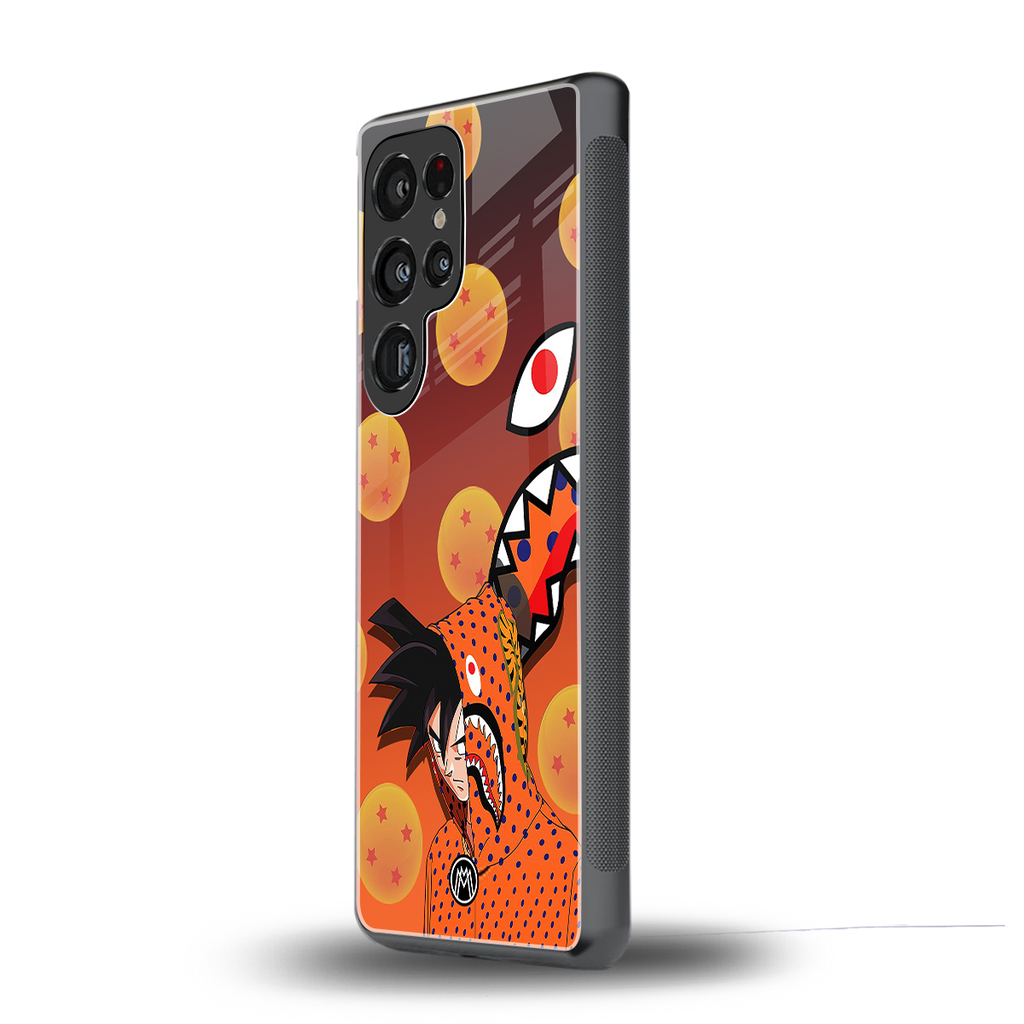 goku back phone cover | glass case for samsung galaxy s25 ultra