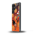 goku back phone cover | glass case for samsung galaxy s25 ultra