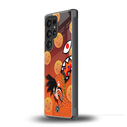 goku back phone cover | glass case for samsung galaxy s25 ultra