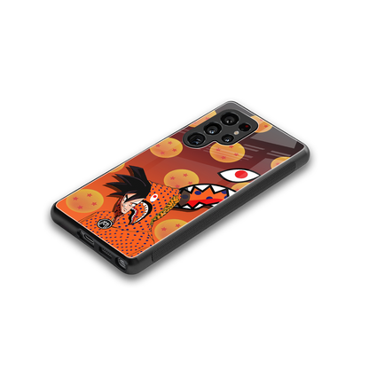 goku back phone cover | glass case for samsung galaxy s25 ultra