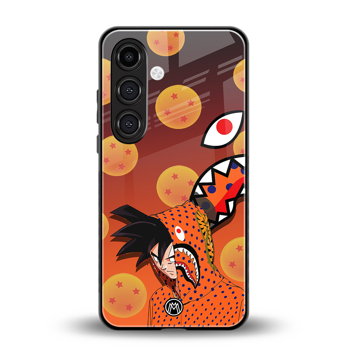goku back phone cover | glass case for samsung galaxy s25 plus