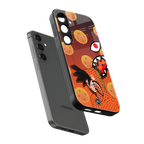 goku back phone cover | glass case for samsung galaxy s24