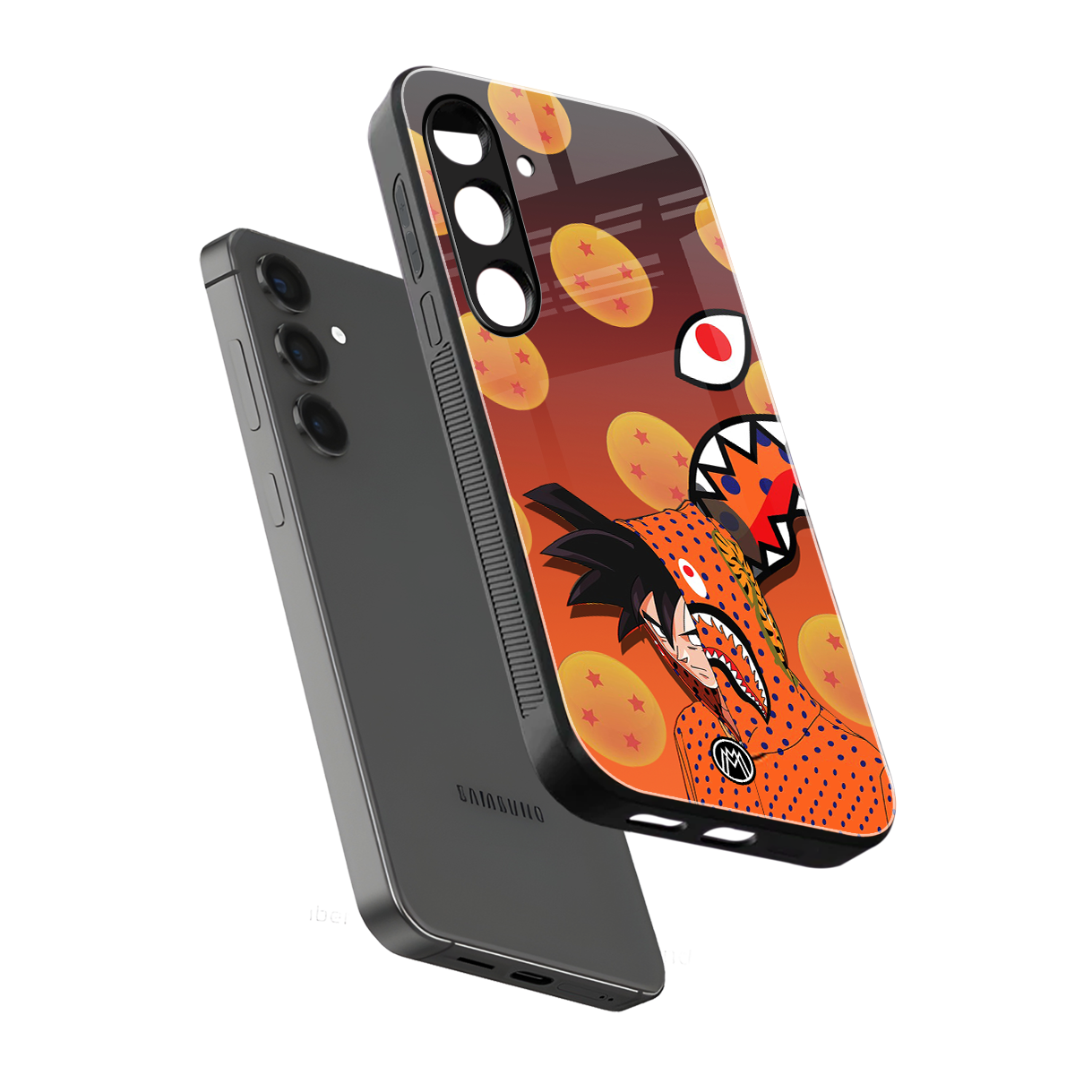 goku back phone cover | glass case for samsung galaxy s24 plus