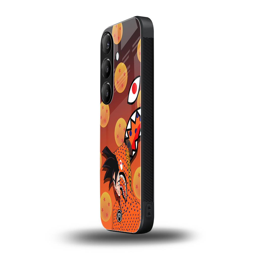 goku back phone cover | glass case for samsung galaxy s24 fe