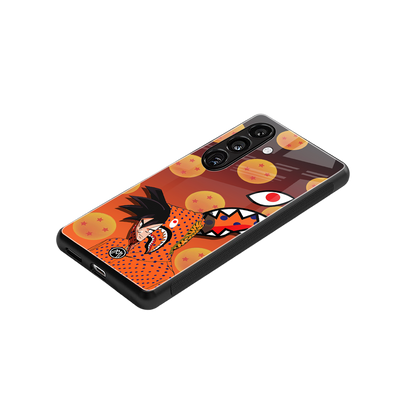goku back phone cover | glass case for samsung galaxy s24 fe