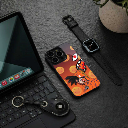 goku back phone cover | glass case for iphone 13 pro max