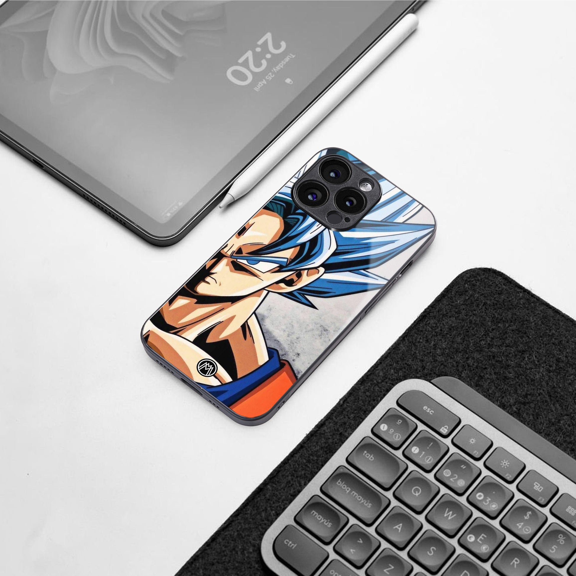 goku dragon ball z anime back phone cover | glass case for iphone 16 pro max
