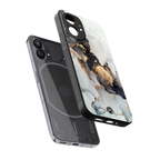gold black silver liquid marble back phone cover | glass case for nothing phone 1