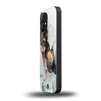 gold black silver liquid marble back phone cover | glass case for nothing phone 1