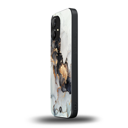 gold black silver liquid marble back phone cover | glass case for nothing phone 1