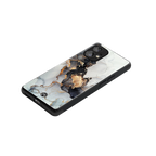 gold black silver liquid marble back phone cover | glass case for nothing phone 1