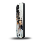gold black silver liquid marble back phone cover | glass case for nothing phone 2