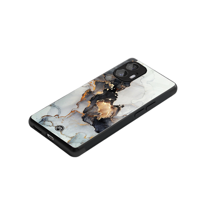 gold black silver liquid marble back phone cover | glass case for nothing phone 2