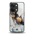 gold black silver liquid marble back phone cover | glass case for oneplus nord 3