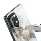 gold black silver liquid marble back phone cover | glass case for oneplus nord 3