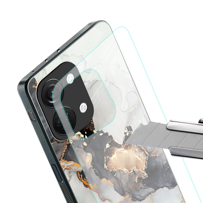 gold black silver liquid marble back phone cover | glass case for oneplus nord 3