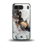 gold black silver liquid marble back phone cover | glass case for oneplus nord 4