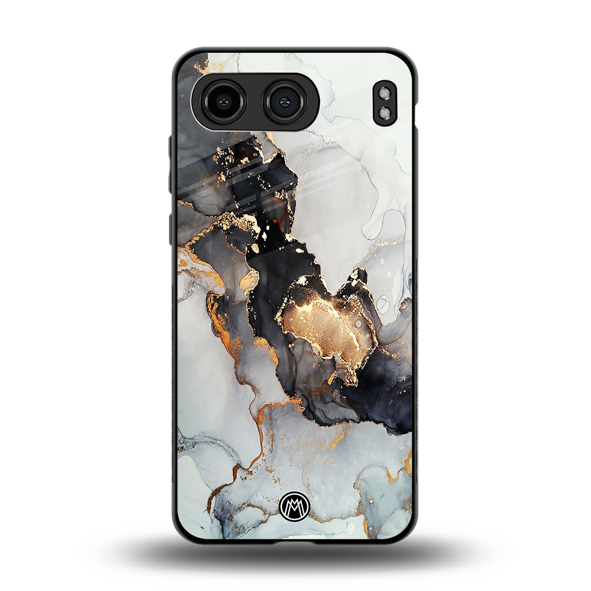 gold black silver liquid marble back phone cover | glass case for oneplus nord 4
