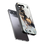 gold black silver liquid marble back phone cover | glass case for oneplus nord 4