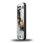 gold black silver liquid marble back phone cover | glass case for oneplus nord 4