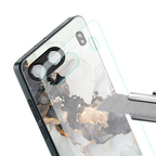 gold black silver liquid marble back phone cover | glass case for oneplus nord 4