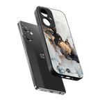 gold black silver liquid marble back phone cover | glass case for oneplus nord ce 3