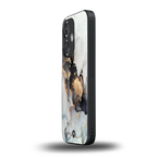 gold black silver liquid marble back phone cover | glass case for oneplus nord ce 3