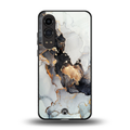 gold black silver liquid marble back phone cover | glass case for oneplus nord ce 4 lite