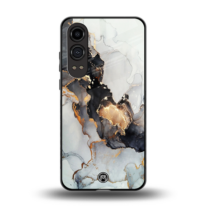 gold black silver liquid marble back phone cover | glass case for oneplus nord ce 4 lite