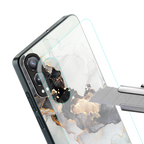 gold black silver liquid marble back phone cover | glass case for oneplus nord ce 4 lite