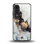 gold black silver liquid marble back phone cover | glass case for oneplus nord ce 4