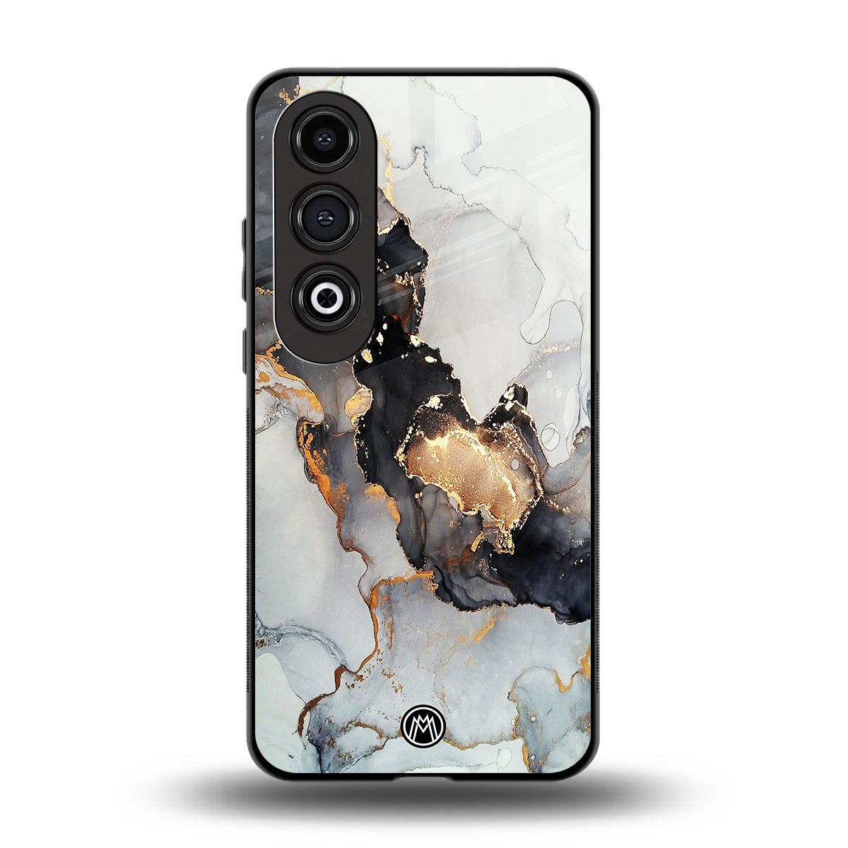 gold black silver liquid marble back phone cover | glass case for oneplus nord ce 4