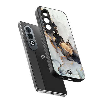 gold black silver liquid marble back phone cover | glass case for oneplus nord ce 4