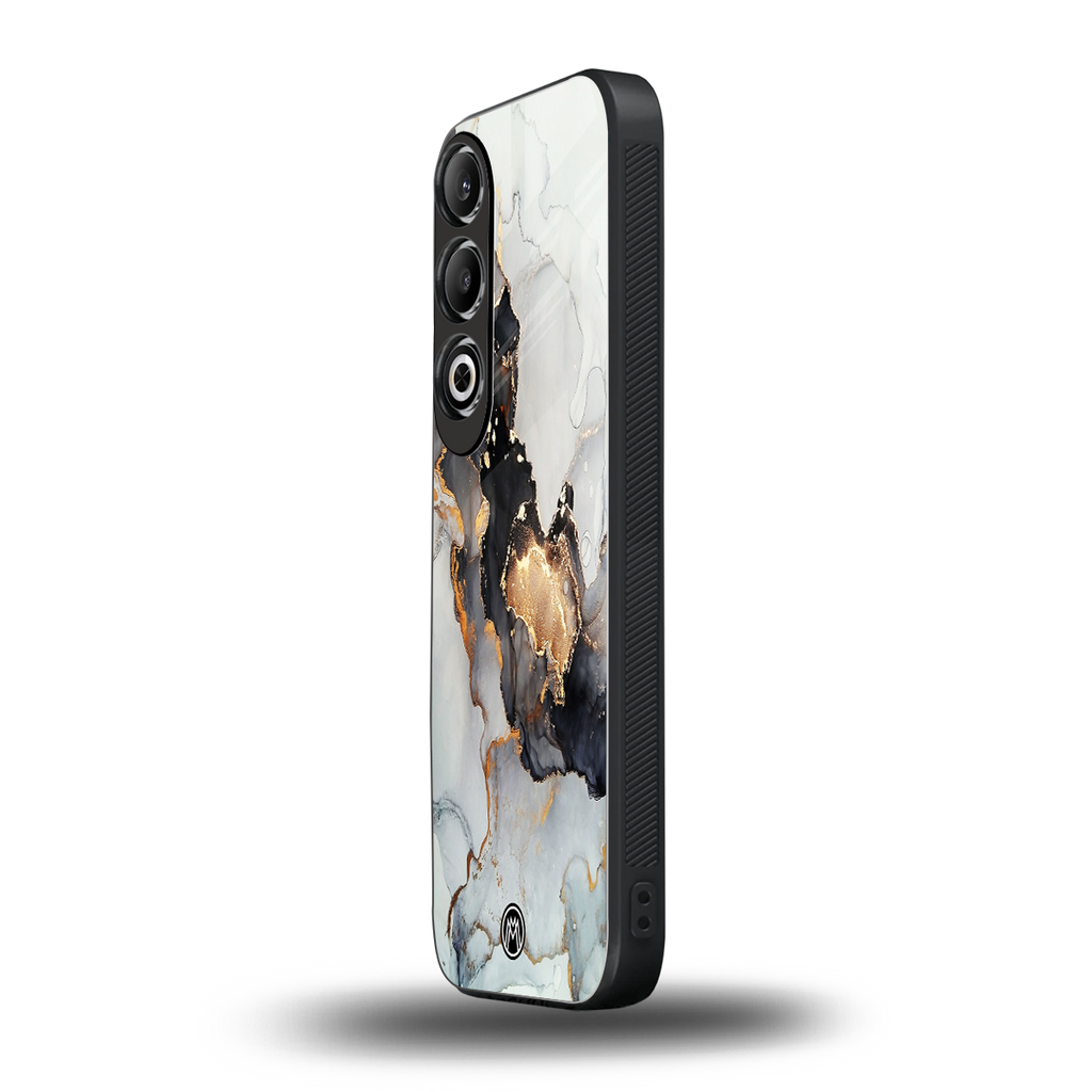 gold black silver liquid marble back phone cover | glass case for oneplus nord ce 4