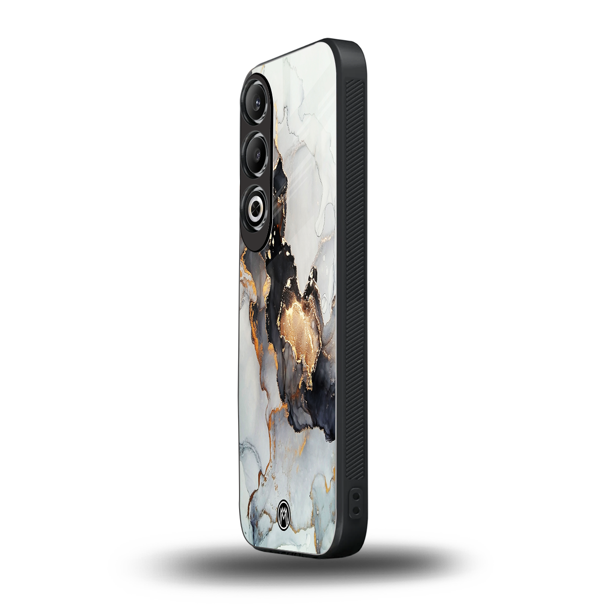 gold black silver liquid marble back phone cover | glass case for oneplus nord ce 4