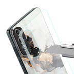 gold black silver liquid marble back phone cover | glass case for oneplus nord ce 4