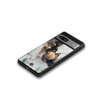 gold black silver liquid marble back phone cover | glass case for Google Pixel 7