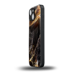gold dust back phone cover | glass case for iphone 13 mini