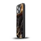 gold dust back phone cover | glass case for iphone 13 pro