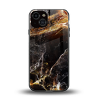 gold dust back phone cover | glass case for iphone 13