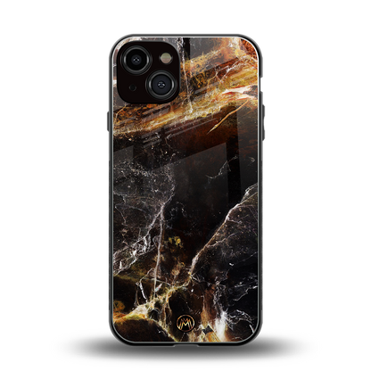 gold dust back phone cover | glass case for iphone 13