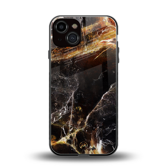 gold dust back phone cover | glass case for iphone 13