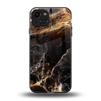 gold dust back phone cover | glass case for iphone 15