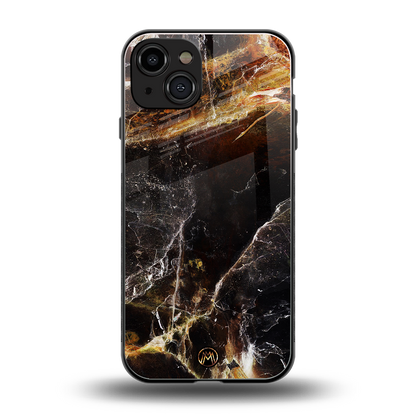 gold dust back phone cover | glass case for iphone 15