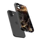 gold dust back phone cover | glass case for iphone 16