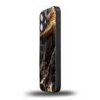 gold dust back phone cover | glass case for iphone 16