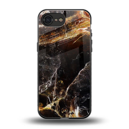 gold dust back phone cover | glass case for iphone 16e