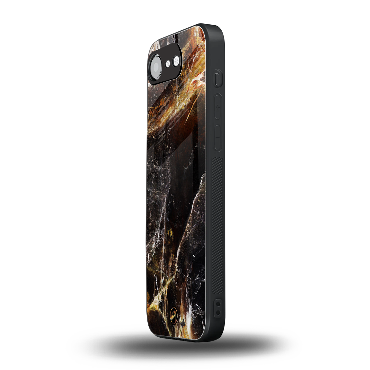 gold dust back phone cover | glass case for iphone 16e