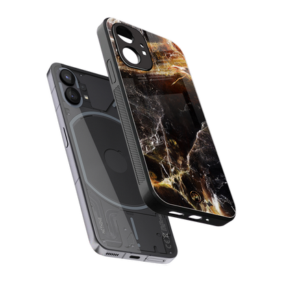 gold dust back phone cover | glass case for nothing phone 1