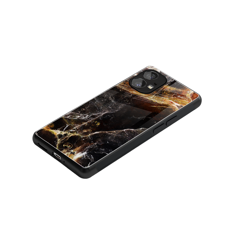 gold dust back phone cover | glass case for nothing phone 1